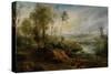 Landscape with Birdcatcher-Peter Paul Rubens-Stretched Canvas