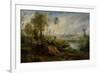 Landscape with Birdcatcher-Peter Paul Rubens-Framed Giclee Print