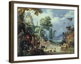 Landscape with Birds, 1628-Roelandt Jacobsz. Savery-Framed Giclee Print