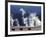 Landscape with Bison and Steam from Geysers, Yellowstone National Park, Wyoming Us-Pete Cairns-Framed Photographic Print