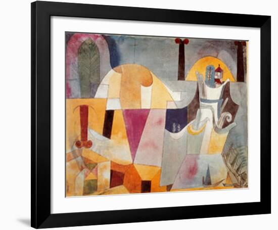 Landscape with Black Columns-Paul Klee-Framed Art Print