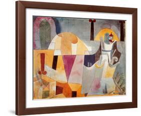 Landscape with Black Columns-Paul Klee-Framed Art Print