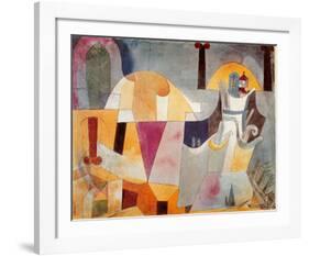 Landscape with Black Columns-Paul Klee-Framed Art Print