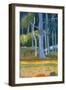 Landscape with Blue Trees (Paysage Aux Troncs Bleu), 1892-Paul Gauguin-Framed Premium Giclee Print