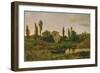 Landscape with Boat, 1867-Modesto Urgell y Inglada-Framed Giclee Print