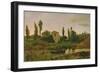 Landscape with Boat, 1867-Modesto Urgell y Inglada-Framed Giclee Print