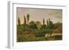 Landscape with Boat, 1867-Modesto Urgell y Inglada-Framed Giclee Print