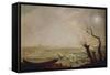 Landscape with Boat Amid the Ice-Carl Gustav Carus-Framed Stretched Canvas