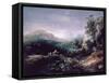 Landscape with Bridge-Thomas Gainsborough-Framed Stretched Canvas