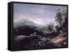 Landscape with Bridge-Thomas Gainsborough-Framed Stretched Canvas