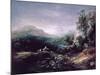 Landscape with Bridge-Thomas Gainsborough-Mounted Giclee Print