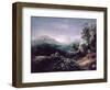Landscape with Bridge-Thomas Gainsborough-Framed Giclee Print