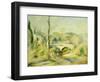 Landscape with Bridge-Pierre-Auguste Renoir-Framed Giclee Print