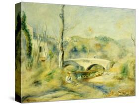 Landscape with Bridge-Pierre-Auguste Renoir-Stretched Canvas