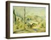 Landscape with Bridge-Pierre-Auguste Renoir-Framed Giclee Print