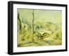 Landscape with Bridge-Pierre-Auguste Renoir-Framed Giclee Print