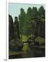 Landscape with Brook and Rocks-Gustave Courbet-Framed Giclee Print