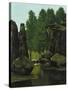 Landscape with Brook and Rocks-Gustave Courbet-Stretched Canvas