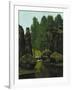 Landscape with Brook and Rocks-Gustave Courbet-Framed Giclee Print