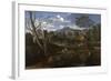 Landscape with Buildings, 1648-1650-Nicolas Poussin-Framed Giclee Print