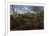 Landscape with Buildings, 1648-1650-Nicolas Poussin-Framed Giclee Print