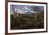 Landscape with Buildings, 1648-1650-Nicolas Poussin-Framed Giclee Print