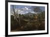 Landscape with Buildings, 1648-1650-Nicolas Poussin-Framed Giclee Print