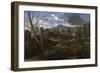 Landscape with Buildings, 1648-1650-Nicolas Poussin-Framed Giclee Print