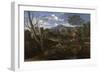 Landscape with Buildings, 1648-1650-Nicolas Poussin-Framed Giclee Print