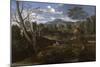 Landscape with Buildings, 1648-1650-Nicolas Poussin-Mounted Giclee Print