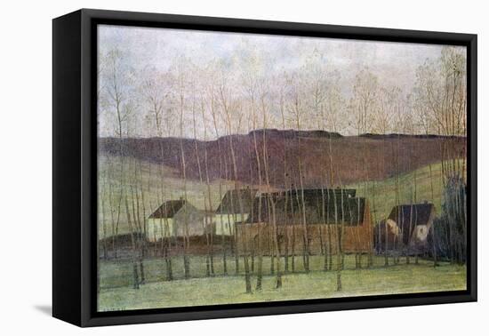 Landscape with Buildings, 1898-Fernand Maglin-Framed Stretched Canvas