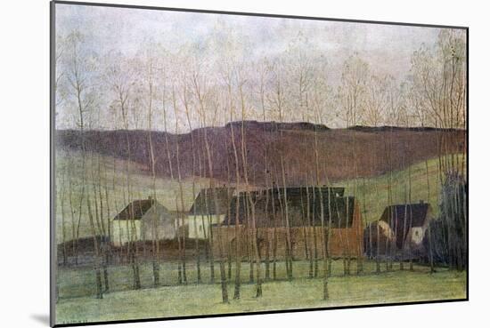 Landscape with Buildings, 1898-Fernand Maglin-Mounted Giclee Print