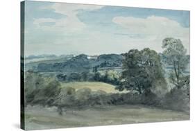 Landscape with Buildings in the Distance-John Constable-Stretched Canvas