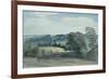 Landscape with Buildings in the Distance-John Constable-Framed Giclee Print