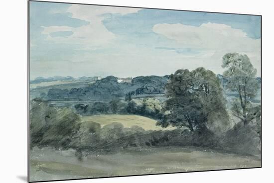 Landscape with Buildings in the Distance-John Constable-Mounted Giclee Print