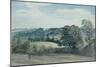Landscape with Buildings in the Distance-John Constable-Mounted Giclee Print