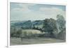 Landscape with Buildings in the Distance-John Constable-Framed Giclee Print