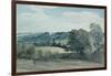 Landscape with Buildings in the Distance-John Constable-Framed Giclee Print