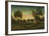 Landscape with Buildings, late 18th century-American School-Framed Giclee Print