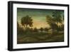 Landscape with Buildings, late 18th century-American School-Framed Premium Giclee Print