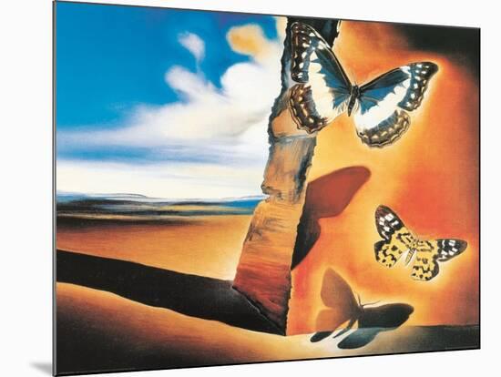 Landscape with Butterflies-Salvador Dalí-Mounted Art Print