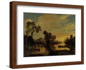 Landscape with Canal, 1643-Aert van der Neer-Framed Giclee Print