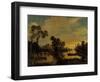 Landscape with Canal, 1643-Aert van der Neer-Framed Giclee Print