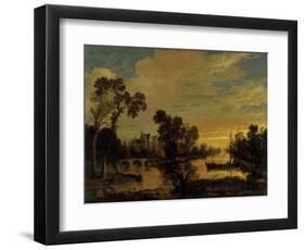 Landscape with Canal, 1643-Aert van der Neer-Framed Giclee Print