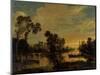 Landscape with Canal, 1643-Aert van der Neer-Mounted Giclee Print