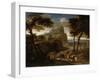 Landscape with Caravan, 17th Century-Gaspard Dughet-Framed Giclee Print