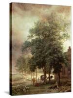 Landscape with Carriage or House Beyond the Trees-Paulus Potter-Stretched Canvas