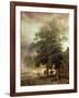 Landscape with Carriage or House Beyond the Trees-Paulus Potter-Framed Giclee Print