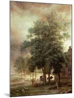 Landscape with Carriage or House Beyond the Trees-Paulus Potter-Mounted Giclee Print