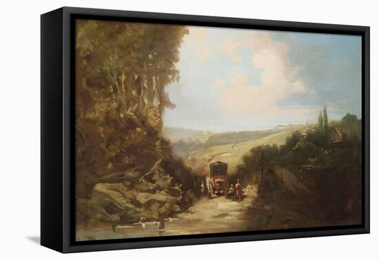 Landscape with Carriage-Leon Bakst-Framed Stretched Canvas